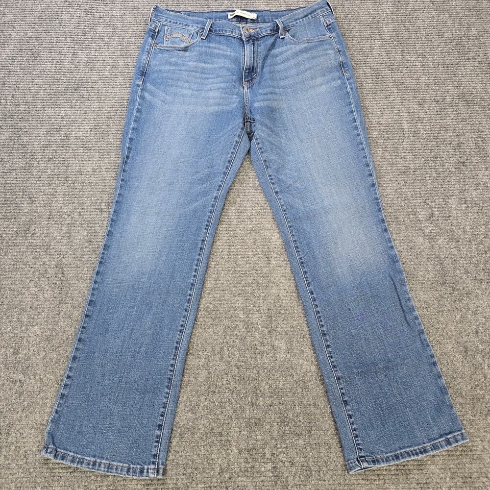 Levi’s 505 Jeans Womens 12 or 31x32 Blue Straight Leg Stretch